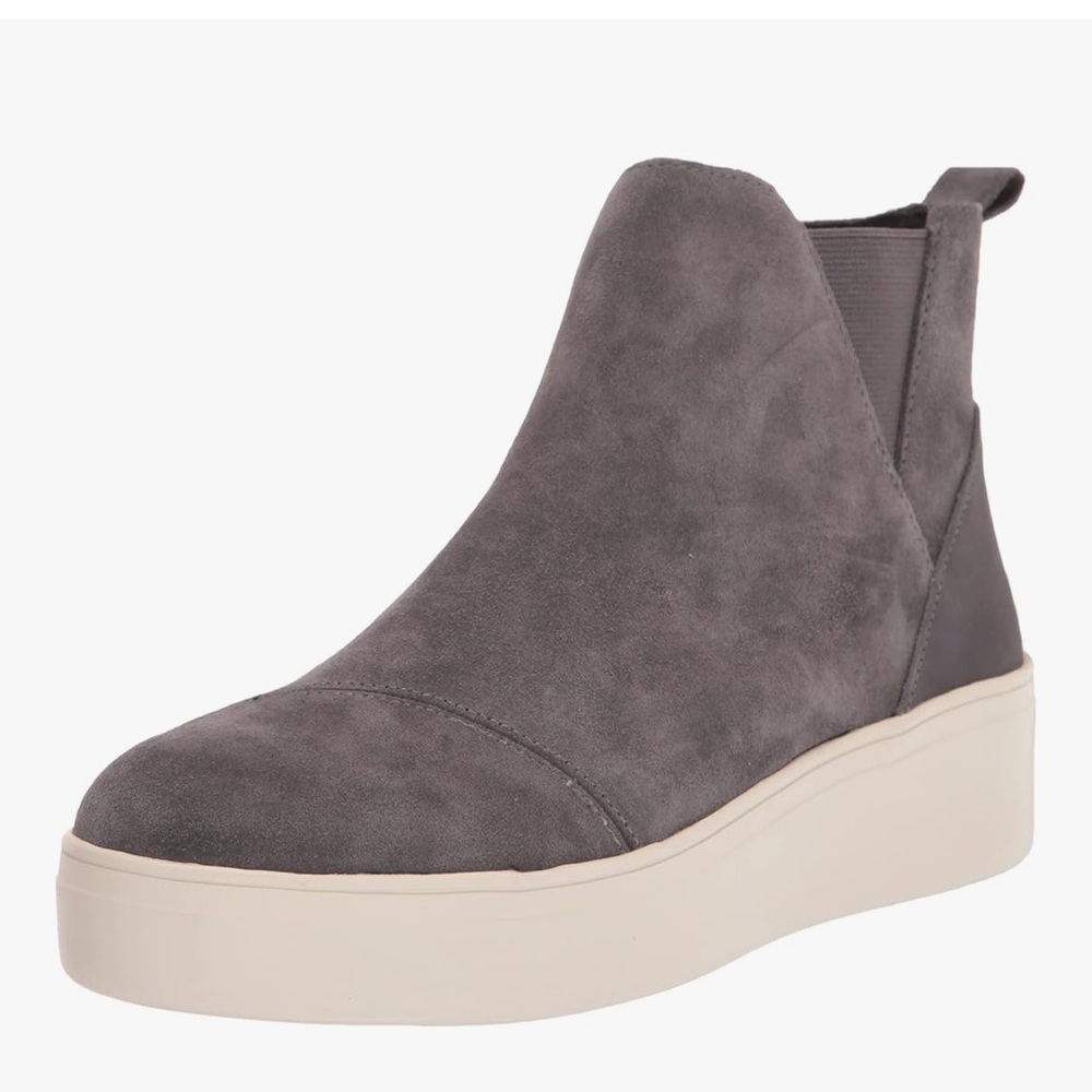Toms Women's Jamie Sneaker. Size 10. Pavement gray. Wedge heel.